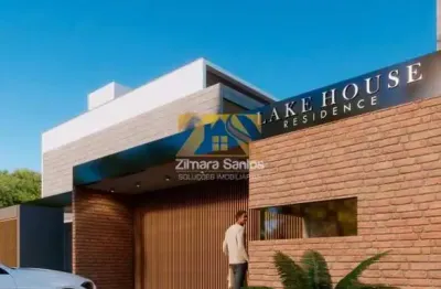 Sobrado alto padrão, com 3 suítes, 152,72 m² - lake house residence - orla 14- palmas/to