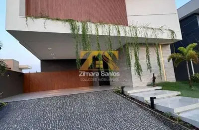 Sobrado alto padrão, com 4 suítes, 335 m² - 209 sul (arso 24) - condomínio alphaville 2-quadra nobre de palmas/to