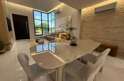 Casa alto padrão com 3 suítes - 213 m² - 109 sul (arso 14) - condomínio alphaville 1 - quadra nobre de palmas/to