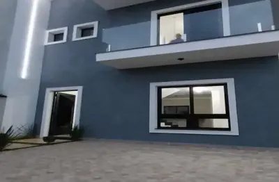 Sobrado novo no portal dos ipes com frente moderna r$ 920 mil reais