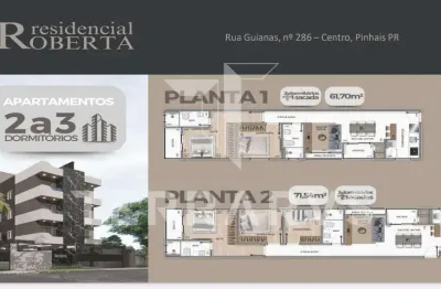 Cobertura com 3 quartos à venda na rua das guianas, centro, pinhais, 86 m2 por r$ 895.000