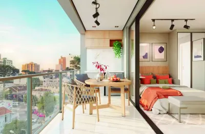Kitnet / stúdio à venda na rua petit carneiro, 121, água verde, curitiba, 30 m2 por r$ 399.000