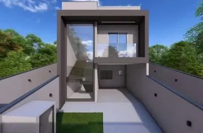 Casa em condomínio fechado com 3 quartos à venda na rua abrão winter, xaxim, curitiba, 112 m2 por r$ 639.000