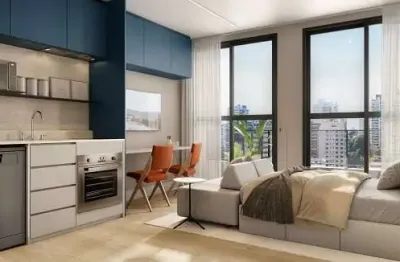 Apartamento com 1 quarto à venda na avenida silva jardim, 1074, rebouças, curitiba, 25 m2 por r$ 363.058