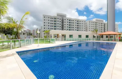 Aluguel - apartamento 2/4 com suíte e varanda mobiliado spazio salvador norte