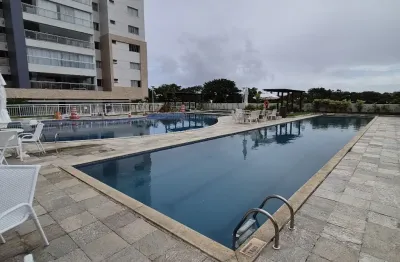 Apartamento mobiliado 3/4 com varanda em patamares greenville