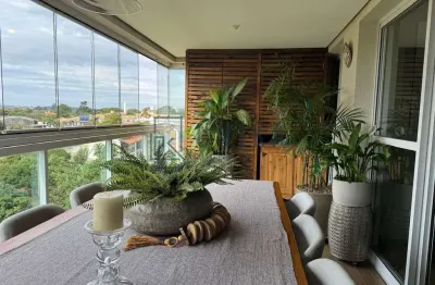 Apartamento de luxo com 3 suítes e 3 vagas de garagem no loteamento alphaville campinas - campinas-sp