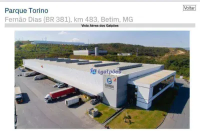 Galpão com 15653 m² no - distrito industrial jardim piemont sul - betim/mg