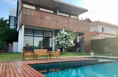 Casa com 3 suítes, 420 m² por r$ 5.000.000 - loteamento reserva da serra - jundiaí/sp