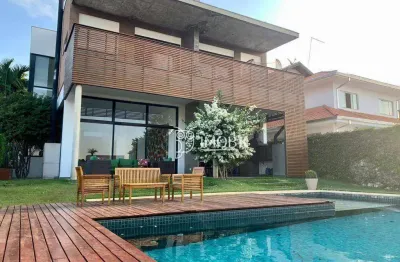 Casa com 3 suítes, 420 m² por r$ 5.000.000 - loteamento reserva da serra - jundiaí/sp