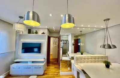 Apartamento com 2 dormitórios para alugar, 45 m² por r$ 3.204,00/mês - jardim colônia - jundiaí/sp