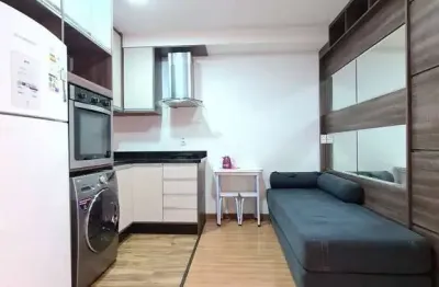 Apartamento 1 quarto bem mobiliado, andar alto! condomínio hub home.