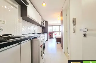 Apartamento bem mobiliado, com maquina de lavar e ar condicionado, 12º andar. ed. seventh