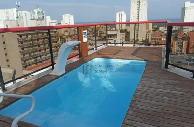 Cobertura com 4 dormitórios à venda, 275 m² por r$ 954.000,00 - praia da enseada – hotéis - guarujá/sp