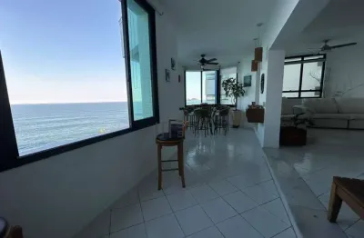 Apartamento com 4 dormitórios, 230 m² - venda por r$ 1.700.000,00 ou aluguel por r$ 14.100,00/mês - pitangueiras frente mar - guarujá/sp