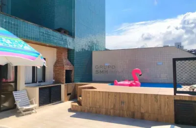 Cobertura com 2 dormitórios à venda, 150 m² por r$ 795.000,00 - jardim las palmas - guarujá/sp