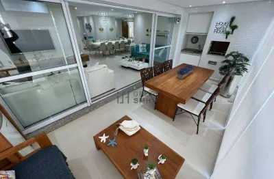 Apartamento com 3 dormitórios à venda, 125 m² por r$ 1.300.000,00 - barra funda - guarujá/sp