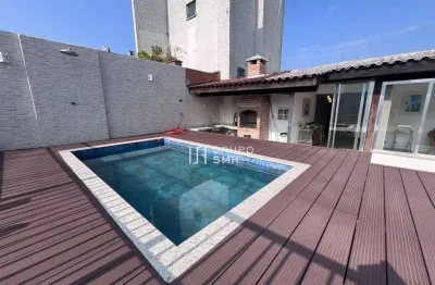 Cobertura com 2 dormitórios à venda, 250 m² por r$ 1.390.000 - jardim las palmas - guarujá/sp