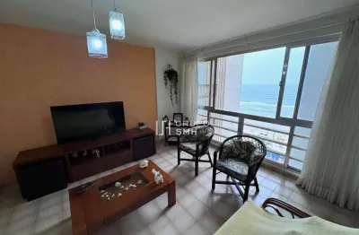 Apartamento com 3 dormitórios à venda, 110 m² por r$ 680.000,00 - pitangueiras frente mar - guarujá/sp