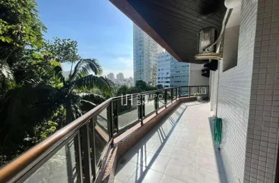 Apartamento com 3 dormitórios à venda, 215 m² por r$ 1.200.000 - tombo - guarujá/sp