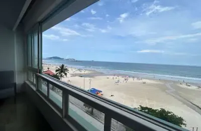 Apartamento com 3 dormitórios para alugar, 190 m² por r$ 10.000,00/mês - pitangueiras frente mar - guarujá/sp