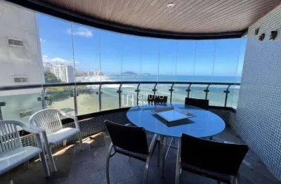 Apartamento com 4 dormitórios, 200 m² - venda por r$ 2.000.000,00 ou aluguel por r$ 15.000,00/mês - astúrias frente mar - guarujá/sp