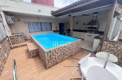 Cobertura com 2 dormitórios, 160 m² - venda por r$ 550.000,00 ou aluguel por r$ 5.000,00/mês - enseada - guarujá/sp