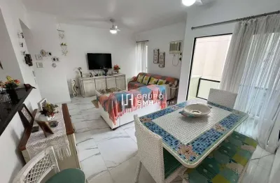 Apartamento com 3 dormitórios à venda, 90 m² por r$ 440.000 - enseada - guarujá/sp