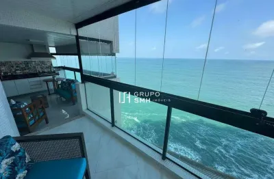 Apartamento com 3 dormitórios, 185 m² - venda por r$ 1.850.000 ou aluguel por r$ 13.000/mês - praia das pitangueiras frente mar - guarujá/sp