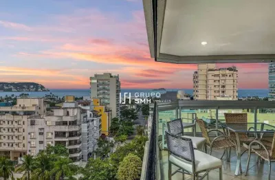 Apartamento com 3 dormitórios, 115 m² - venda por r$ 849.000 ou aluguel por r$ 7.800/mês - enseada - guarujá/sp