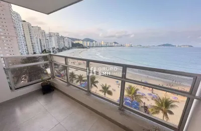 Apartamento com 3 dormitórios à venda, 192 m² por r$ 2.100.000 - astúrias frente mar - guarujá/sp
