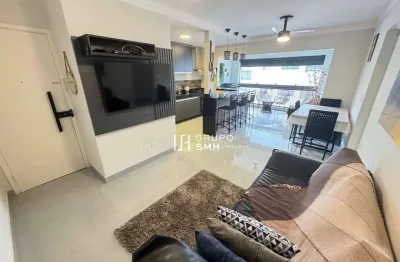 Apartamento com 2 dormitórios à venda, 65 m² por r$ 550.000,00 - pitangueiras - guarujá/sp