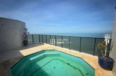 Cobertura com 4 dormitórios à venda, 260 m² por r$ 2.000.000 - enseada - guarujá/sp