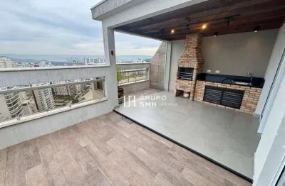 Cobertura com 3 dormitórios à venda, 250 m² por r$ 1.950.000,00 - astúrias frente mar - guarujá/sp