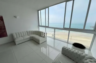 Apartamento com 3 dormitórios para alugar, 170 m² por r$ 10.100/mês - pitangueiras frente mar - guarujá/sp