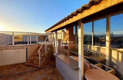 Cobertura com 3 dormitórios à venda, 185 m² por r$ 550.000,00 - enseada guaruja - guarujá/sp