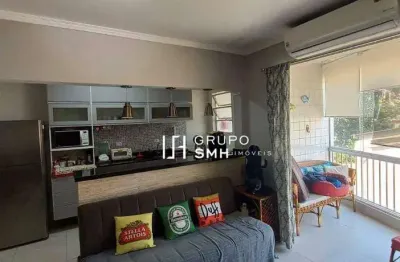 Apartamento com 1 dormitório à venda, 50 m² por r$ 390.000,00 - asturias - guarujá/sp