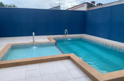 Casa para venda em itanhaém, baln. jamaica, 3 dormitórios, 1 suíte, 2 banheiros