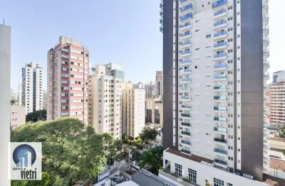 Apartamento reformado e modernizado em andar alto – vila olímpia - projeto de arquitetura elaborado por arquiteto renomado. - apartamento 100% reforma