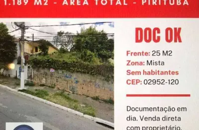 Terreno à venda, 1189 m² por r$ 1.800.000 - pirituba - são paulo/sp