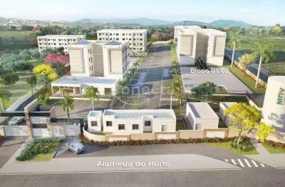 Apartamento para venda em sorocaba, caguassu, 2 dormitórios, 1 banheiro, 1 vaga