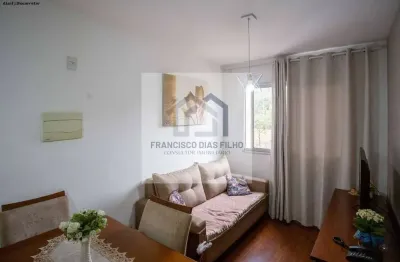 Apartamento para venda em diadema, canhema, 2 dormitórios, 1 banheiro, 1 vaga