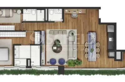 Apartamento em construção campo belo 105mts 3 dormitórios lazer uma vagaazerazer