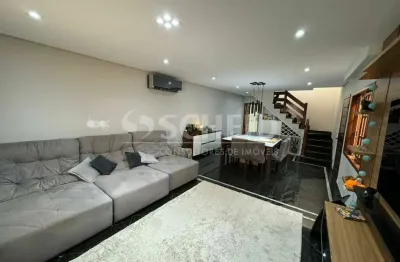 Sobrado com 183m2 a.u.- corredor lateral - 4 dorms - 4 suítes - 4 vagas - área gourmet