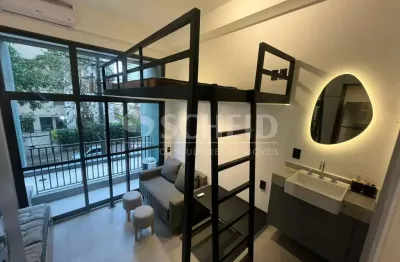 Apartamento studio a venda mobiliado e alugado no condominio versa brooklin 22 m² bairro brooklin