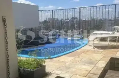 Cobertura duplex morumbi 223m², 3 quartos, 1 suíte, cozinha,piscina, churrasqueira, lareira,3 vagas.