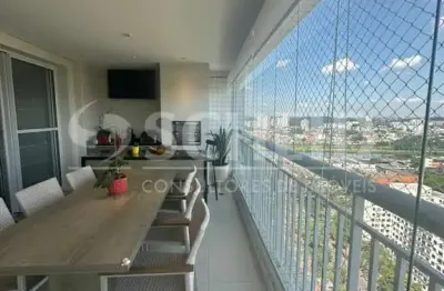 Apartamento a venda 137m² com 3 dormitórios sendo 3 suítes e 3 vagas, no jardim marajoara.