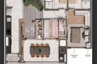 Apartamento brooklyn em obra 2 quartos suíte 1 vaga