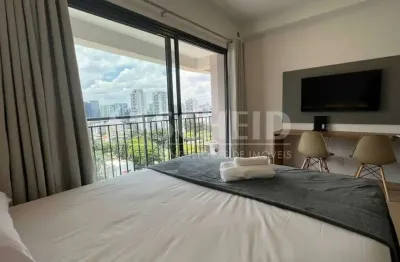 Studio no nex one para locar no alto da boa vista, 1 quarto mobiliado, banheiro.