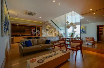 Apartamento em andar alto com mezanino e varanda gourmet - brooklin